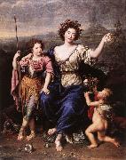 MIGNARD, Pierre The Marquise de Seignelay and Two of her Children oil painting artist